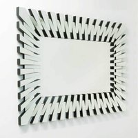 MirrorOutlet Sunburst All Glass Stylised Decorative Mirror - Silver - image 1