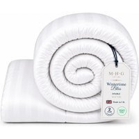 16.5 Tog Winter Duvet Hotel Quality Microfibre Quilt - White / Double