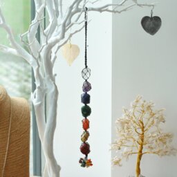 Seven Chakra Stones Pendant for Balance, Meditation - Multi - thumbnail 2