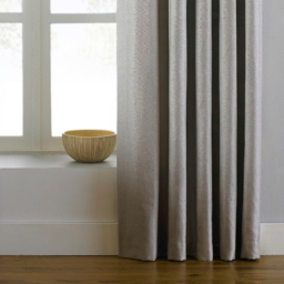 Set of 2 Atlantic Twill Woven Room Darkening Eyelet Curtains - Natural / 168cm / 229cm - thumbnail 3