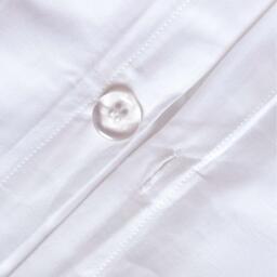 Organic Egyptian Cotton Duvet Cover Set - White / Single - thumbnail 3