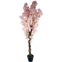 Artificial Pink Cherry Blossom Tree - Pink / 60cm