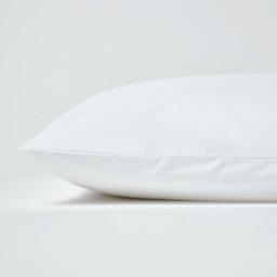 200 Thread Count Egyptian Cotton Housewife King Size Pillowcase - White - thumbnail 5