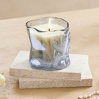 Soy Wax Scented Candle in Glass Jar - Blue