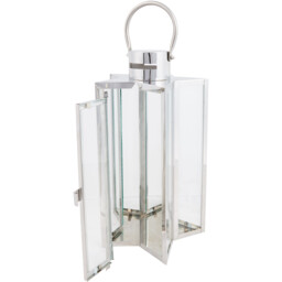 Stainless Steel Star Lantern - Silver - thumbnail 2