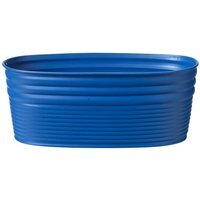 Set of 2 Indoor Tin Troughs - Marino Blue - image 1