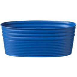 Set of 2 Indoor Tin Troughs - Marino Blue - thumbnail 3