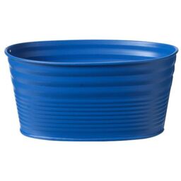 Set of 2 Indoor Tin Troughs - Marino Blue - thumbnail 4