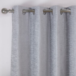 Delphine Chenille Blackout Curtain - Silver / 168cm / 183cm - thumbnail 3