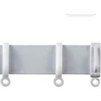 White Aluminium Curtain Track - White / 75cm