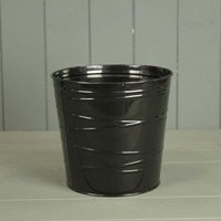 Charming Black Zinc Pot Plant pot - Black