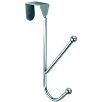 Over Door Coat and Hat Hook - Silver