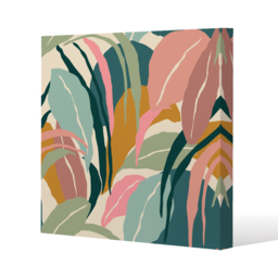 artistic abstract leaves Canvas Print - Yellow / 46cm - thumbnail 2