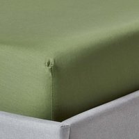 Organic Egyptian Cotton Fitted Sheet - Moss Green / Double