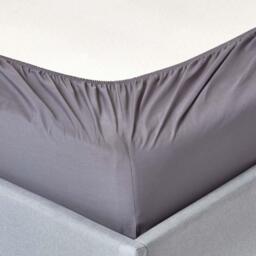 200 Thread Count Egyptian Cotton Fitted Sheet - Dark Grey / Superking - thumbnail 3
