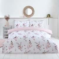 Vintage Toile Microfibre Duvet Set - Multi / Double