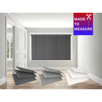 Made To Measure Faux Wood String Venetian Blind - Dark Grey / 38 - 45 cm / 10 - 200 cm