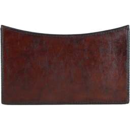 Leather Dual Compartment Letter Holder - Chestnut - thumbnail 5