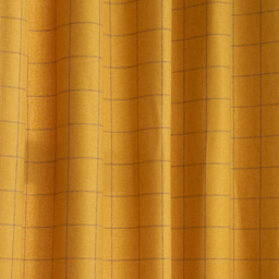 Ellis Check Room Darkening Eyelet Curtain Pair - Ochre / 229cm / 137cm - thumbnail 4