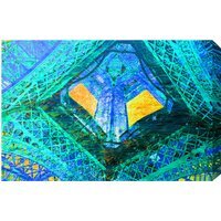 French Looking up Art Print on Canvas - Blue / 92cm - image 1