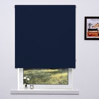 Plain Blackout Blinds - Navy Blue / 120cm - image 1