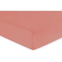 My Home Polycotton Fitted Sheet  - Terracotta / King