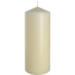 Ivory Pillar Candle 90 Hour Burn Time for Home Decor - White - thumbnail 3