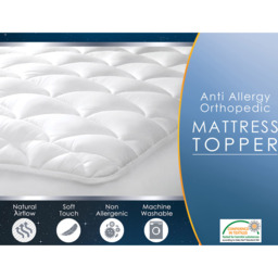 Generously Filled Luxury Mattress Topper - White / King - thumbnail 3
