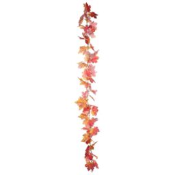 Artificial Autumn Maple Garland - Autumn Pink - thumbnail 4