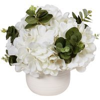 Hydrangea & Eucalyptus Arrangement - White - image 1