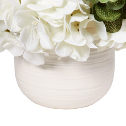 Hydrangea & Eucalyptus Arrangement - White - thumbnail 3