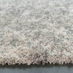 Soft Shaggy Mottled Area Rug - Silver Grey / 230 x 160cm - thumbnail 3