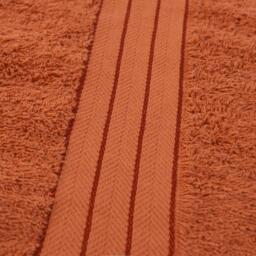 Pack of Cotton Bath Towels - Burnt Orange / 115cm / 4 - thumbnail 4