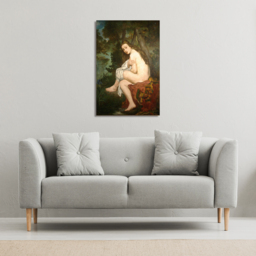 Edouard Manet - The Battle Of Keasarge  Canvas print - Green / 101cm / 152cm - thumbnail 3