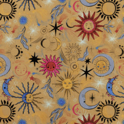 Ethereal Star Reversible Duvet Cover Set - Gold Dust / Double - thumbnail 5