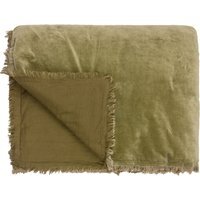 Jaye Cotton Velvet Filled Bedspread - Moss - image 1