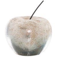 Metal Fruit Elegant Accent Apple Ornament Decorative  - Silver