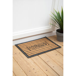 Filta Welcome Coir Panama Doormat - Brown - thumbnail 2
