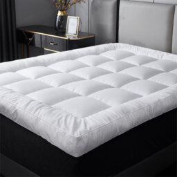 4 Inch Super Soft Hypoallergenic Mattress Topper - White / 180cm - thumbnail 3