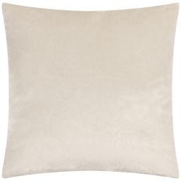 Savoy Stripe Cut Velvet Cushion - Oyster / Polyester - thumbnail 2