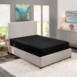 Premium Quality Waterproof Fitted Sheet  - black / King - thumbnail 5