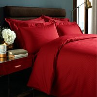 Duvet Cover Sets Micro Check - Red / King - image 1