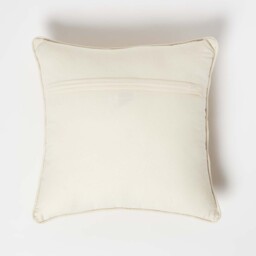 Homescapes Chevron Tufted Cotton Cushion - Mustard Yellow - thumbnail 3