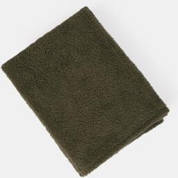 Soft Plain Teddy Fleece Throw - Woodland Green / 240cm - thumbnail 3