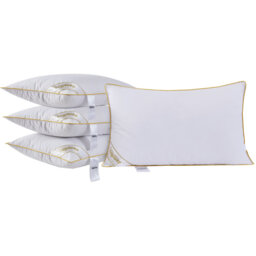 Luxury Goose Feather and Down Pillow - White / 4 - thumbnail 2