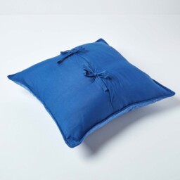 Homescapes Quilted Velvet Cushion Cover Geometric Paragon Diamond Pattern - Navy - thumbnail 3