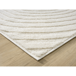 Aya Living Room Area Rug - Arches Pattern Wabi Sabi Cream Rug - Cream / 220cm - thumbnail 4