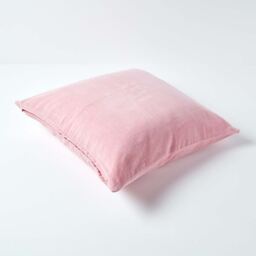 Homescapes Velvet Cushion Cover - Pink / 40cm / 2 - thumbnail 4