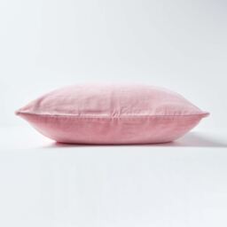 Homescapes Velvet Cushion Cover - Pink / 40cm / 2 - thumbnail 3