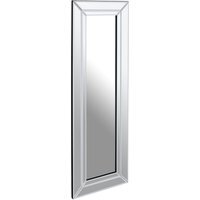 Yula Rectangular Wall Mirror With Silver Finish Frame - Clear